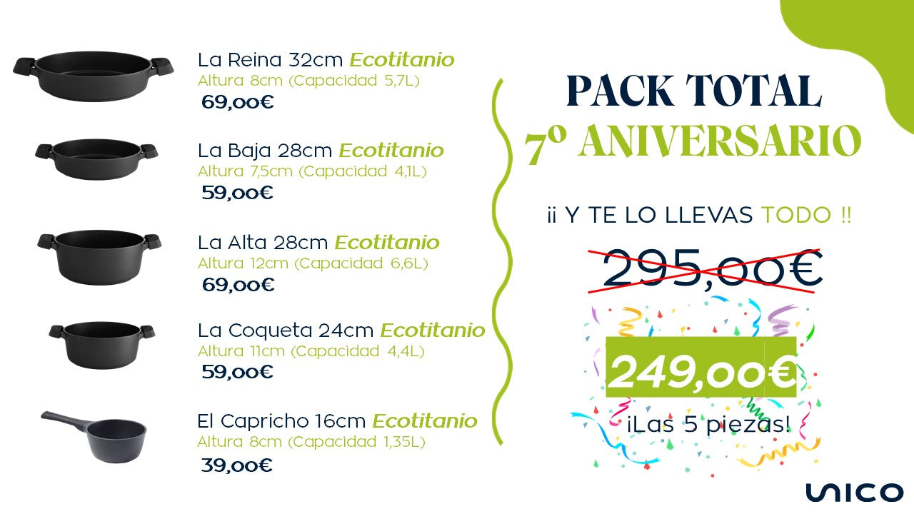 PACK EXCLUSIVO 7º ANIVERSARIO - FAMILIA COMPLETA ECOTITANIO